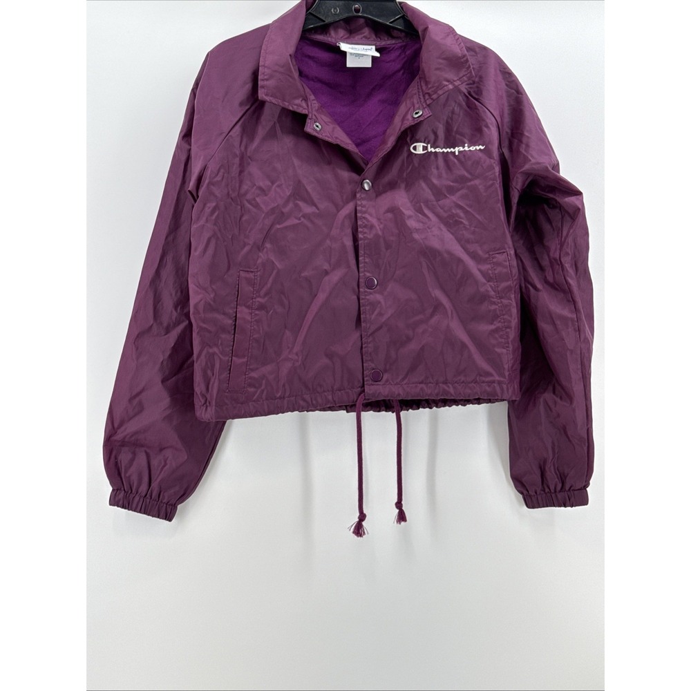 Champion Cropped Jacket Lightweight Coat Heritage Venetian Purple Medium‎